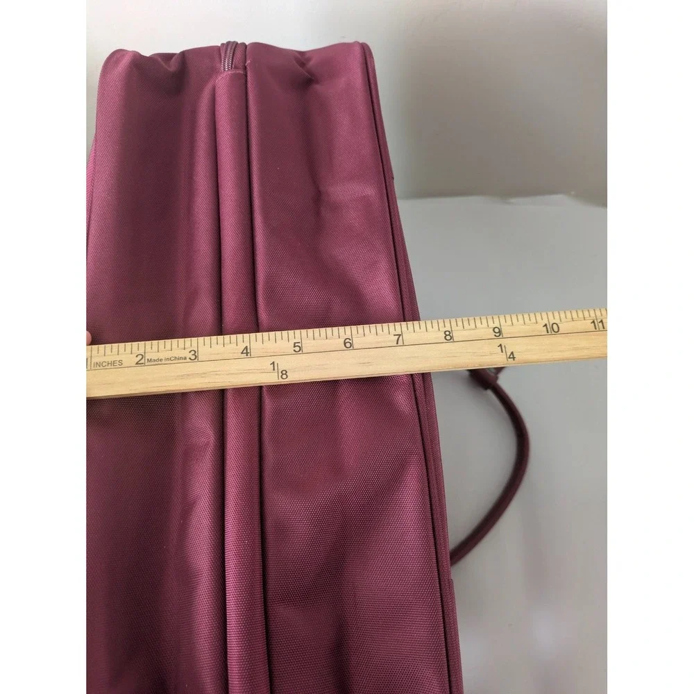 Samantha Brown Laptop Bag & Wallet Set Women OS Burgundy Recycled Fabric Travel